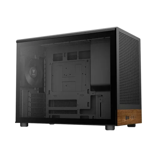 Case GAMDIAS ATHENA M4M WOOD Black | Micro-Tower | M-ATX | GAMDIAS